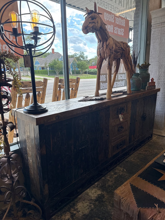 F5 CABINET 3 DWR 4 DOOR IRON BASE 100*40*17