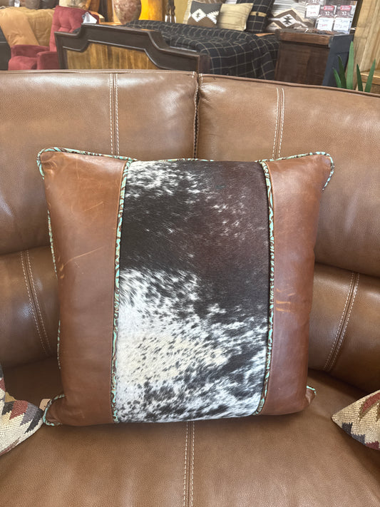 Pillow Leather & Cowhide 24”*24”