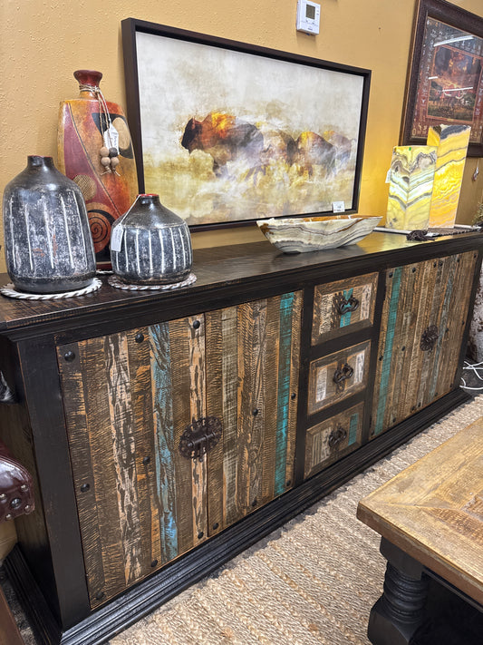 F5 CABINET 3 DWR 4 DOOR WOOD 96*42*20