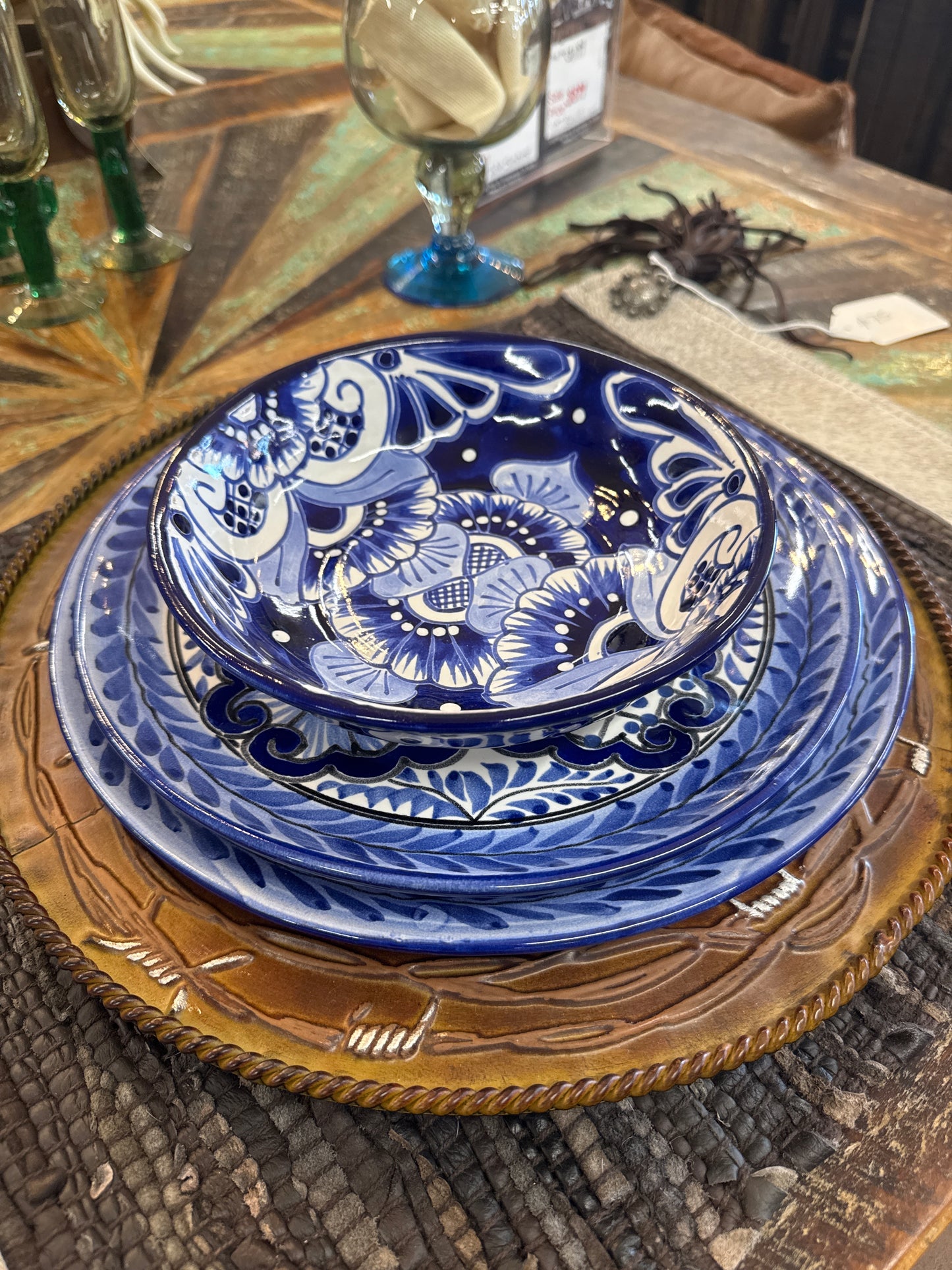 F6 set of 4 Talavera dishes