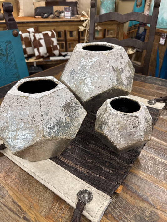 F6 Octagonal Pots set of 3