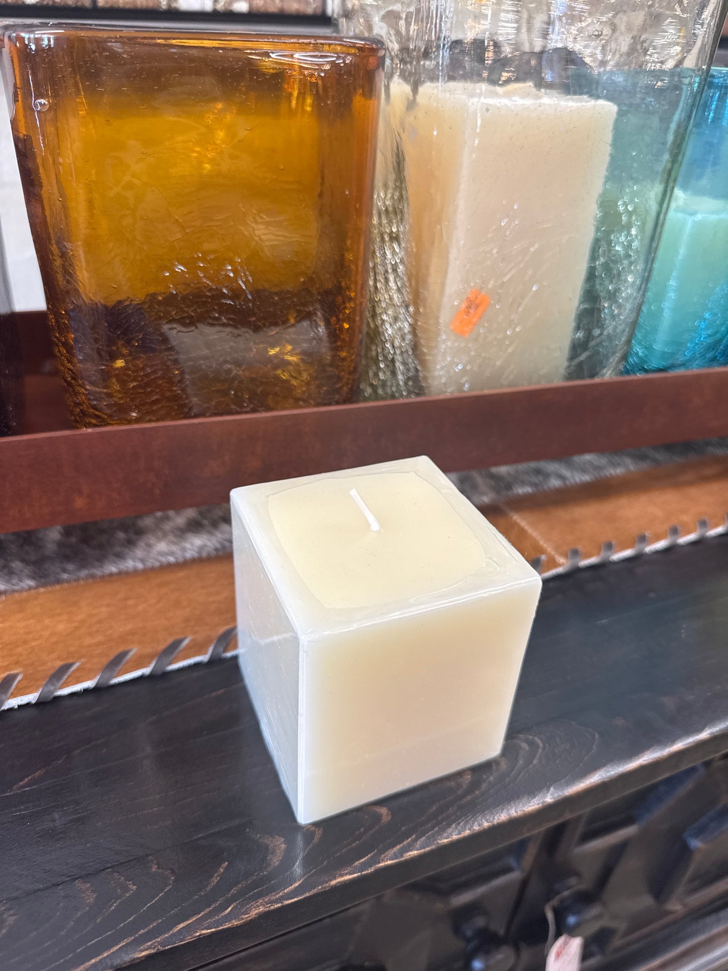 Square Candle 3x3 Vanilla