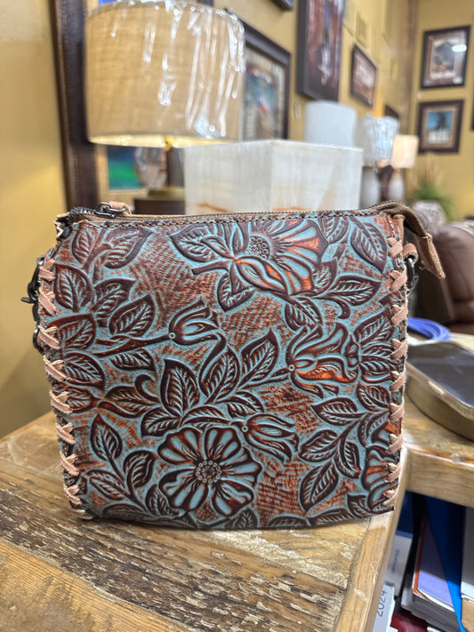 RW BA2140 Leather Purse Tooled