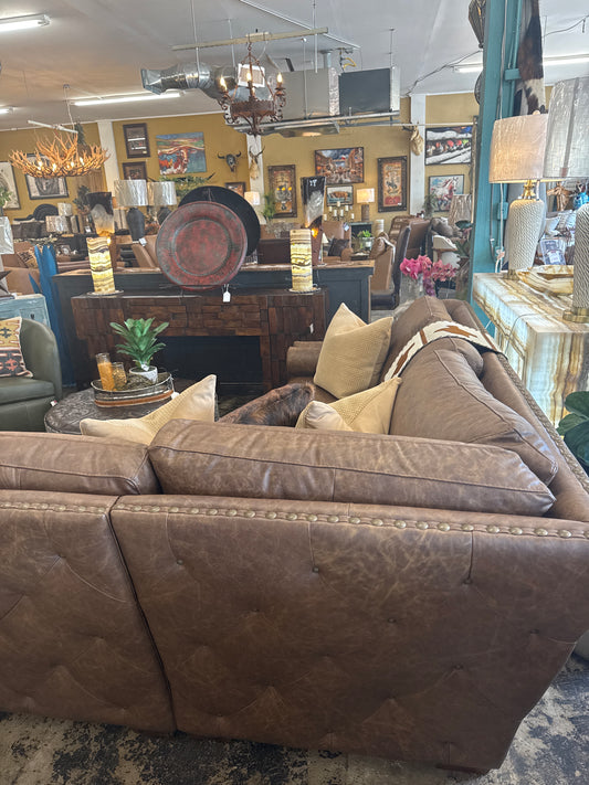 OM Brisbane Leather Sectional