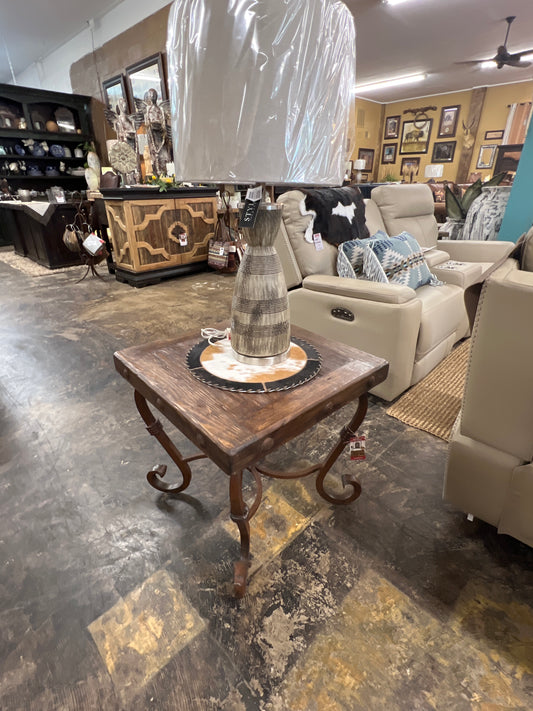 Iron Sq. End Table 24”x 24”x 24”