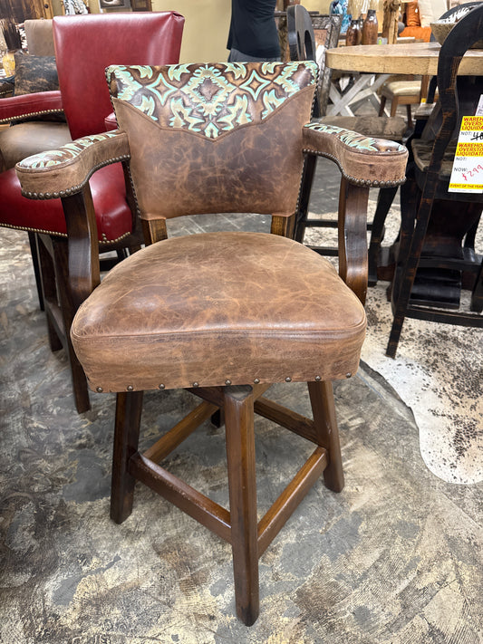 FD Leather Bar Stool 30inch tall