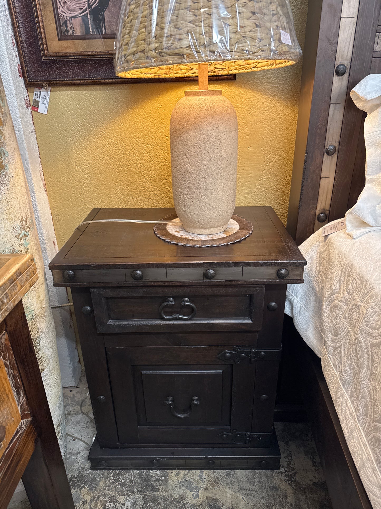 F4 LG Hacienda NS Night Stand w Cascade BLACK