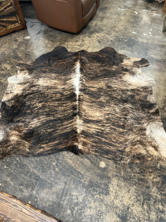 Beige Brindle Cowhide Large Size