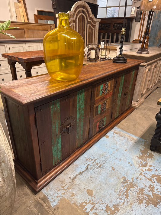 F4 Cabinet Old Doors 3 Dwr.