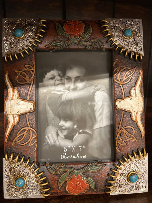 RW RA 54053 Long Horn with Flowers