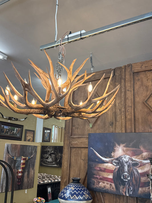 F6 DD IF02 ANTLER CHANDELIER 10 LIGHTS LG
