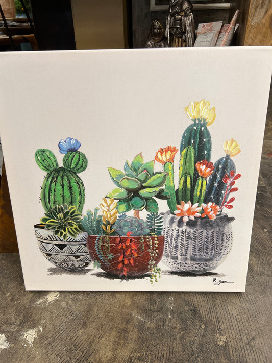 RW Cactus Picture 20”*20”