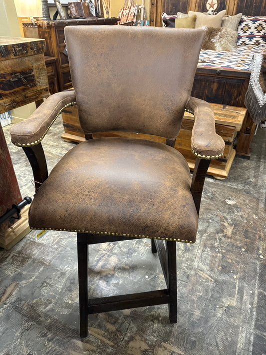 RR003-30Bonded Leather Bar Stool 30inch tall