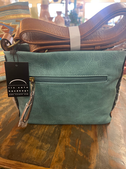Liz Soto Anna Teal Crossbody 3309
