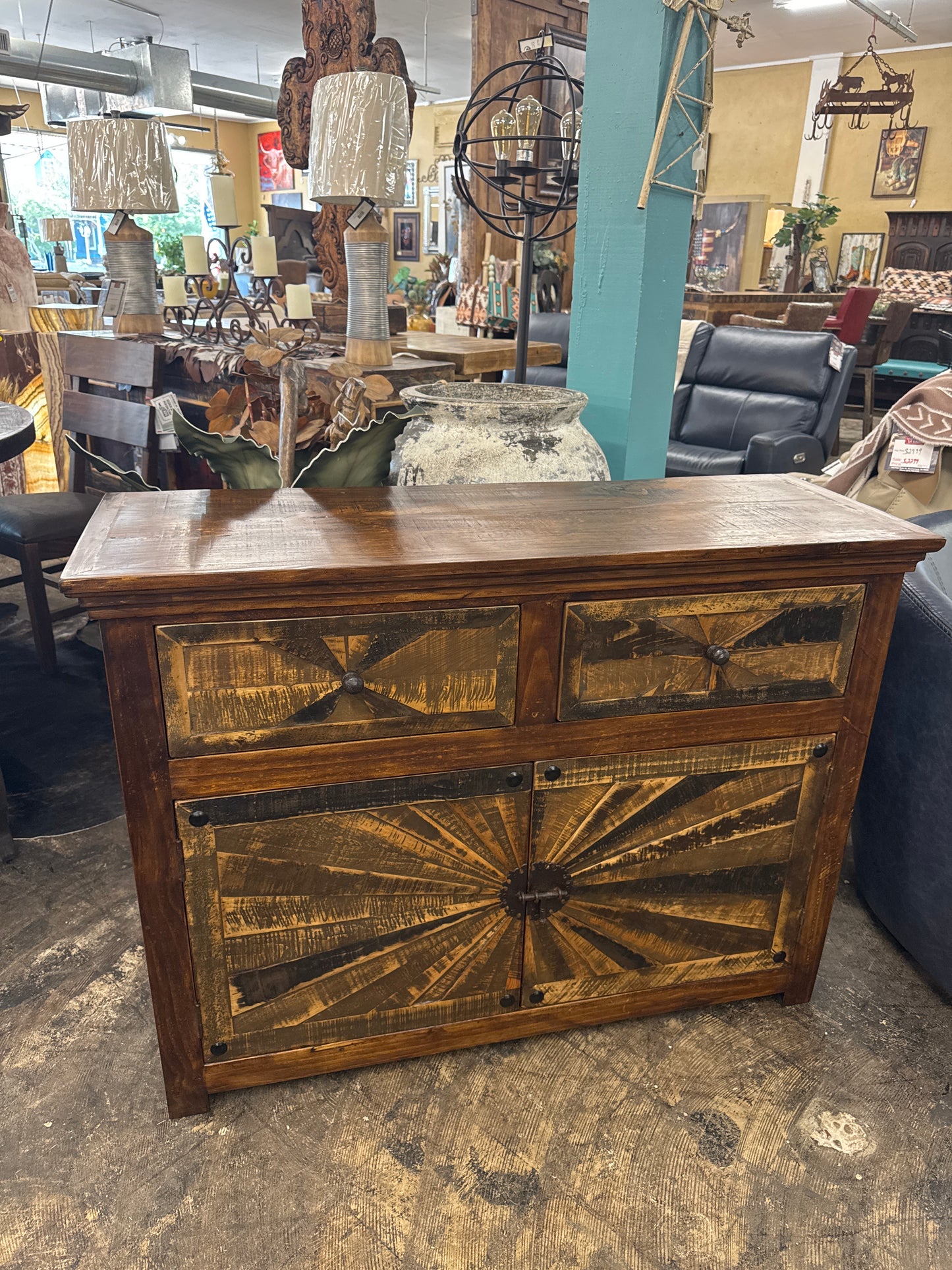 F5 Cabinet Cholula 2 door 2 dwr Sunburst 47 *36 *18