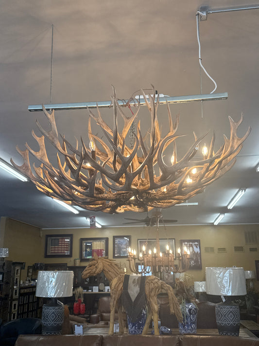 F6 DDIF46 XL Antler Chandelier 15 lights