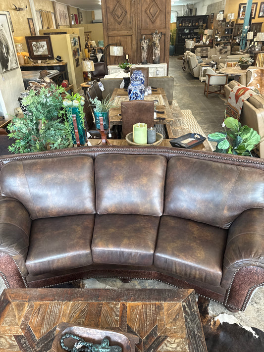 United Leather Jefferson Theatre 3 Seat Sofa