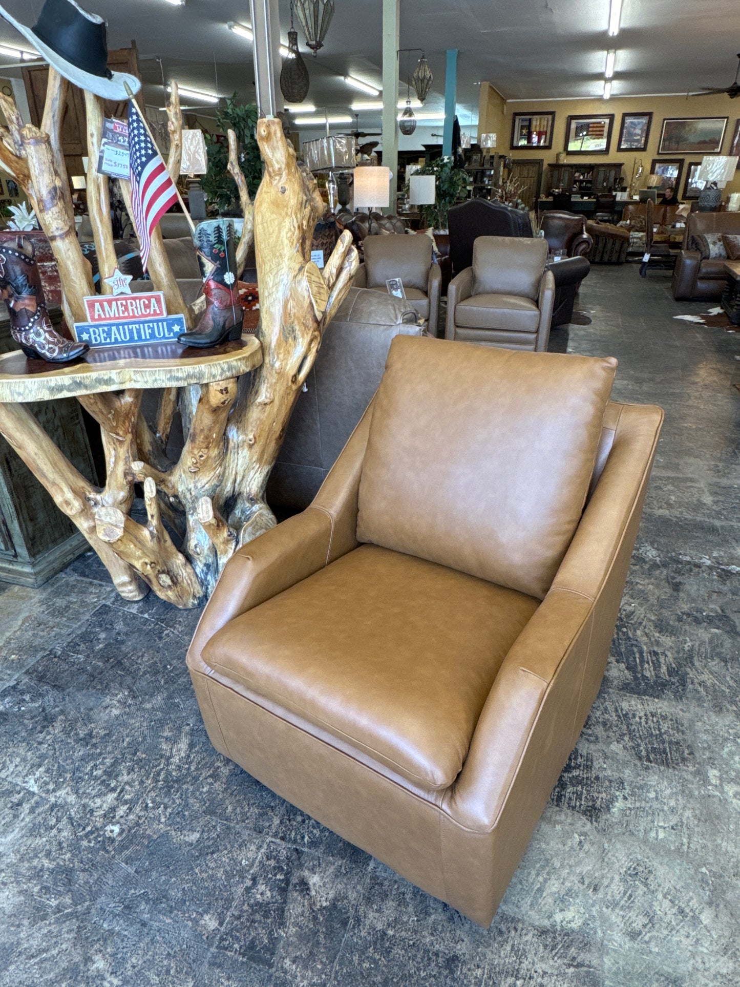PH SASH912S Swivel Leather Chair