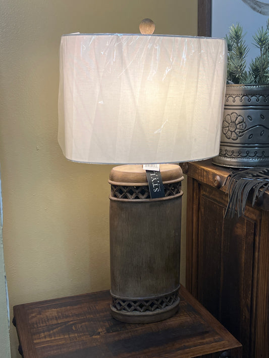 SC Brown Lattice Lamp