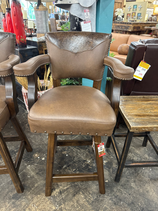 FD Leather Bar Stool
