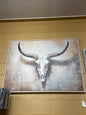 RW COWSKULL CANVAS W FRAME 49.5*38