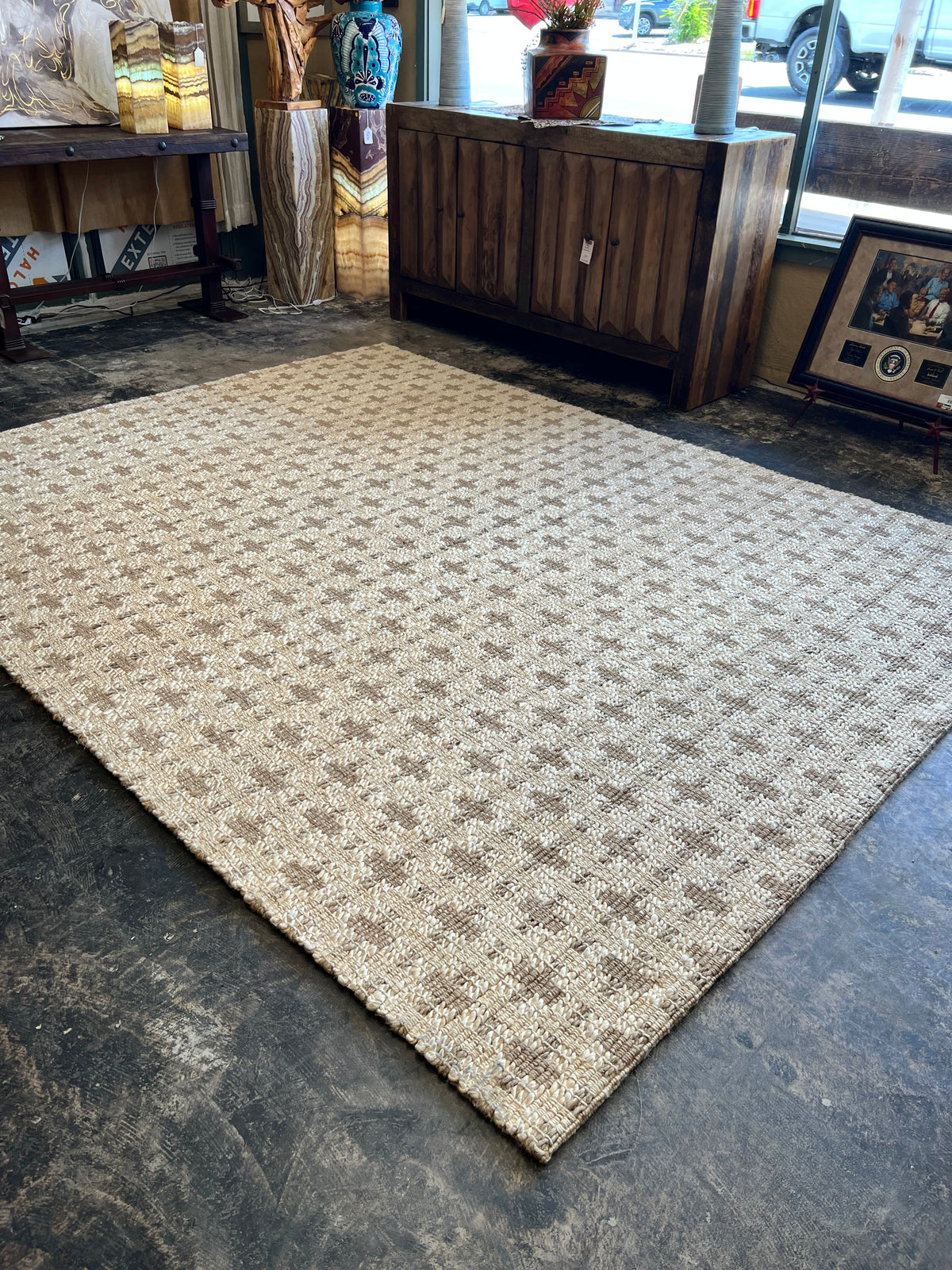 Tally Ivory Natural 8x10 Rug