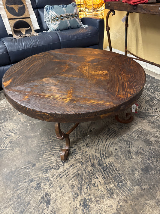 Round Iron Coffee Table