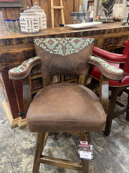 FD Leather Bar Stool 30inch tall