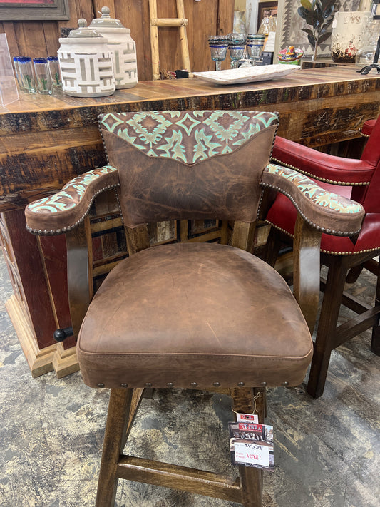 FD Leather Bar Stool 30inch tall