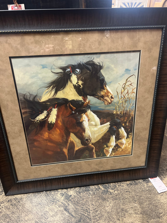 PK Spirit Horse w/ Feathers 24x24