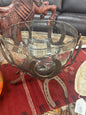 Glass Bowl w/ Horse Shoe Base