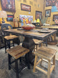 F4 5 Ft dining table with pedestal