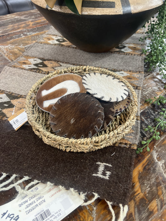 CD Round Seagrass Tray