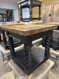 F4 Square Black tornillo End table