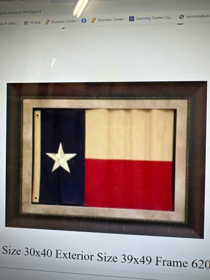 Picture Wavy Texas Flag 30”*40”