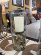 KL CV 1020MINI GLASS CANDLE CYLINDERS W RUSTIC INSERT - LGE