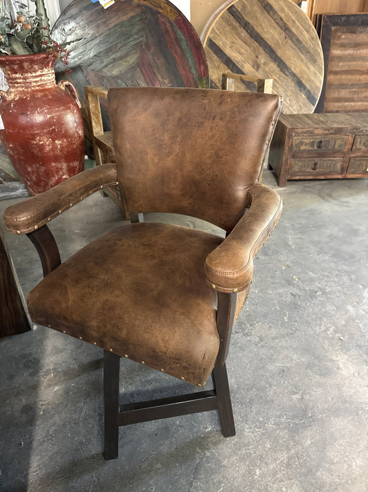 Rr003 -24 inch Bar stool Bounded Leather