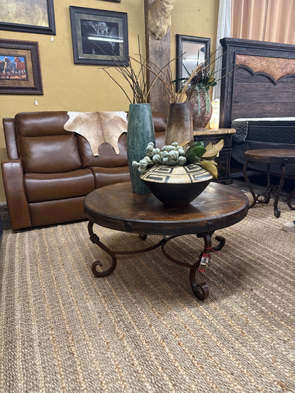 Round Iron Coffee Table