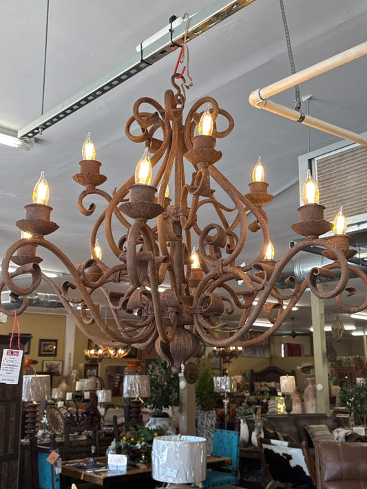 F4 CHANDELIER FLOR 12 LIGHTS