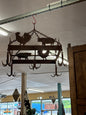 Butcher chandelier 30”x30”