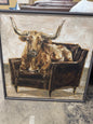 Pk Cow on the Chair 36*36