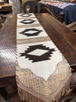 Table Runner Model 1 - Navajo, Laced Border, Size 1'X6'