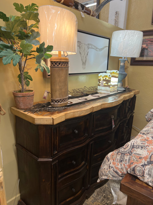 F4 Dresser 2Tone 74L 19W 41H Old Wood