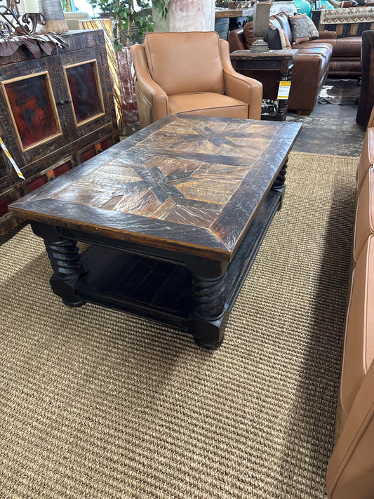 F4 coffee table with stars inclay