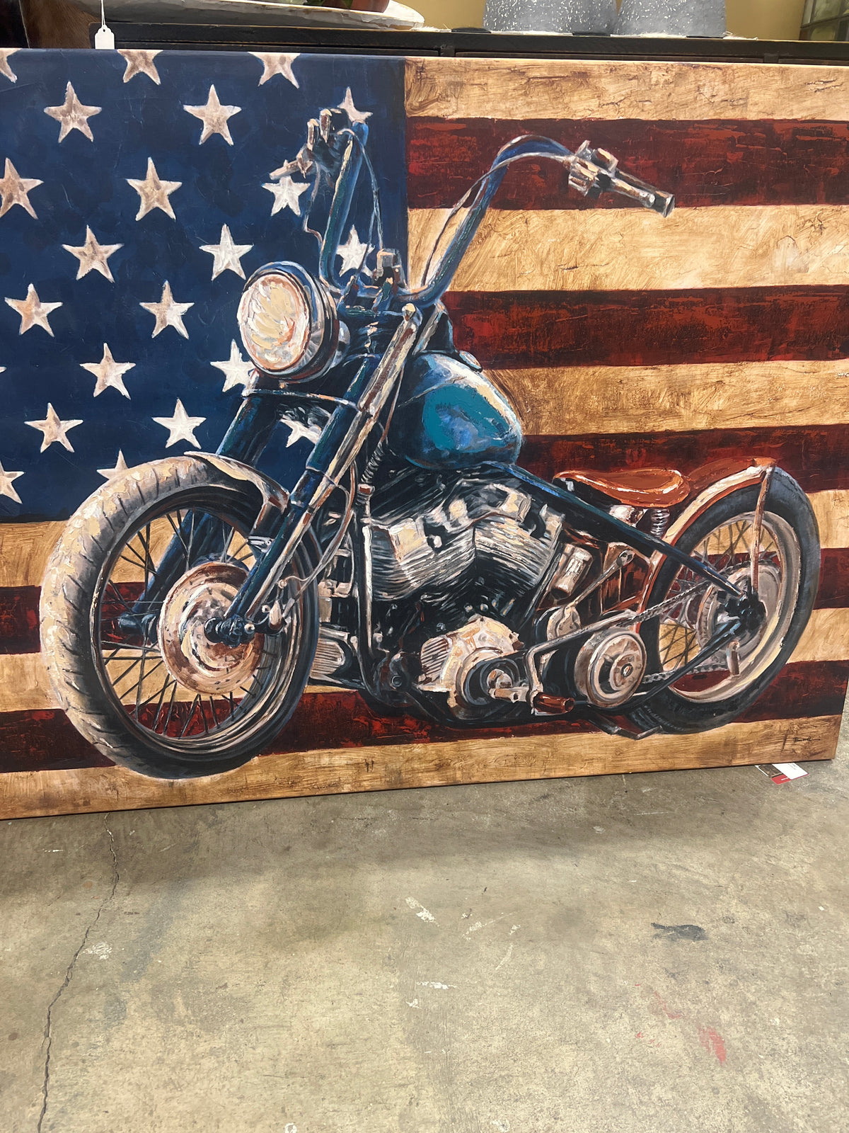 RA Motorcycle w/ Flag RA0542