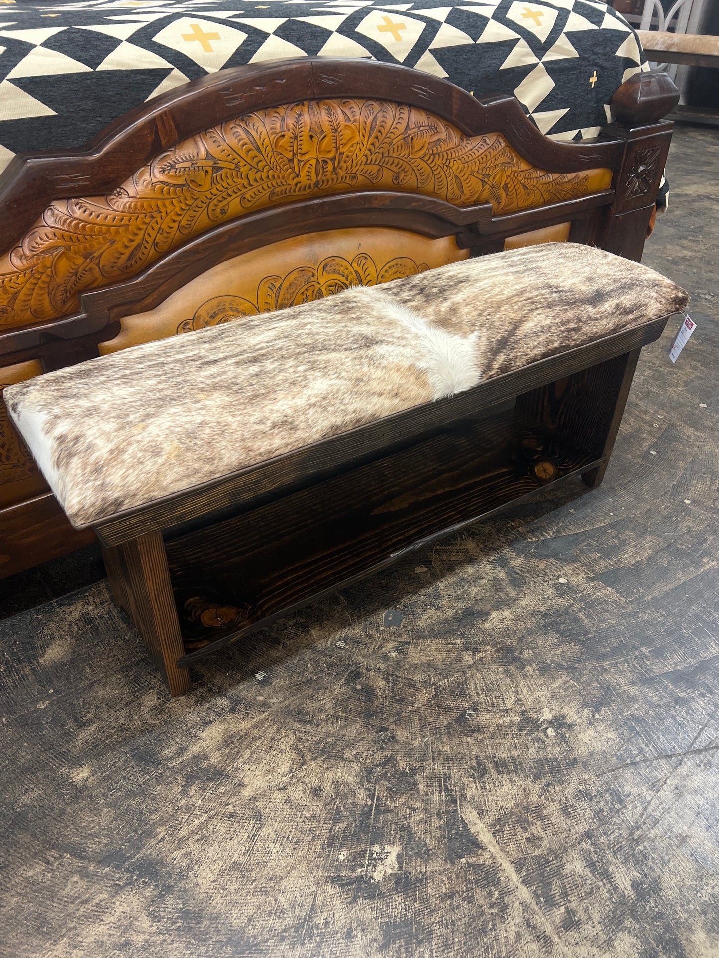 SC 4ft Cowhide Bench