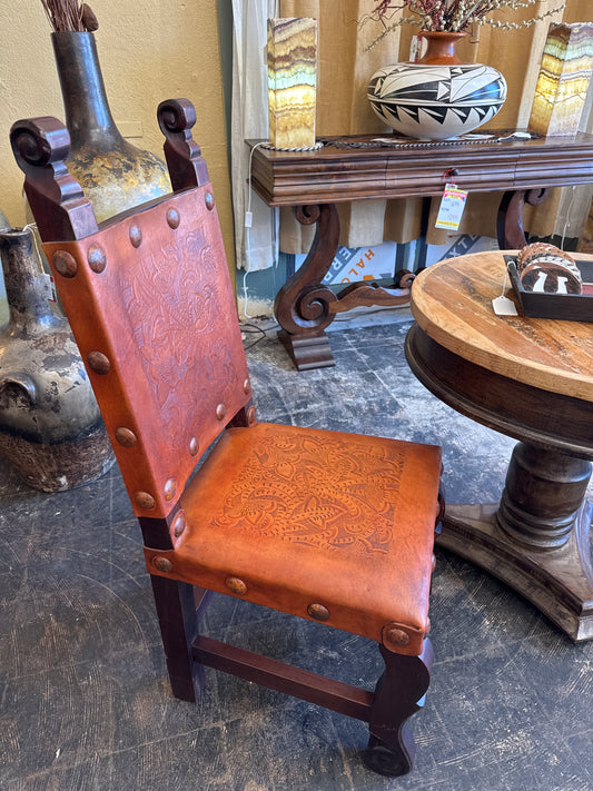 F4 Tooled Chair Red