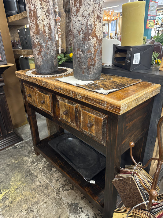 F4 Sm sofa table 2 Dwr.