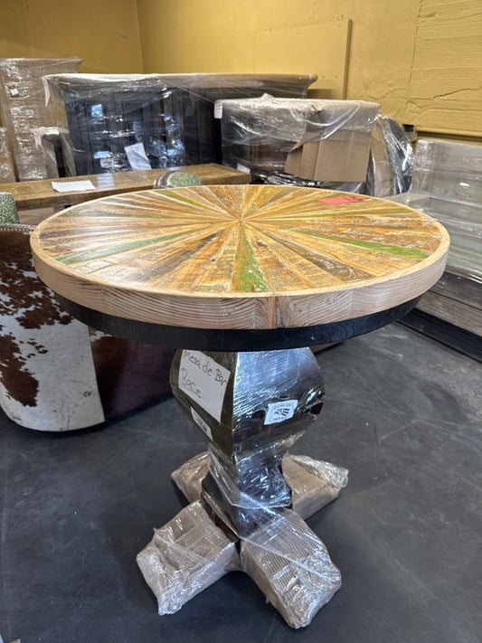 F4 36 INCH BAR TABLE SUNBURST BLACK BASE