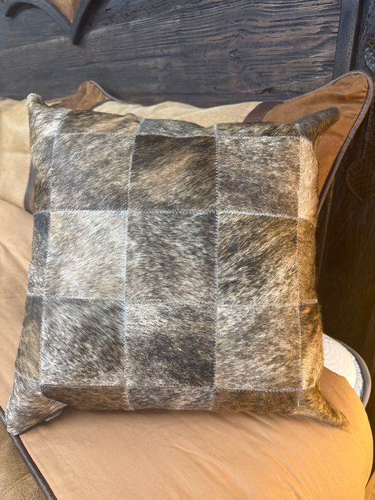 Cowhide Pillow 17”*17”